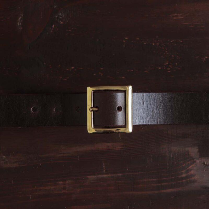 Dark Brown Garrison Leather Belt