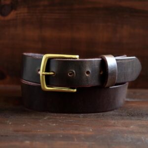 Classic Leather Belt Dark Brown