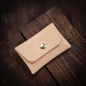 Coin and Cards Leather Wallet Natural